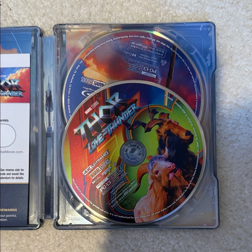 Thor: Love and Thunder 4K ultra HD Blu-ray Disc (Steelbook)